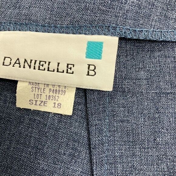Vintage Danielle B, Skirt, blue, Size 14, - Picture 8 of 14